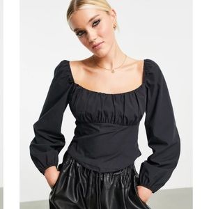 NWT Miss Selfridge ruched corset top